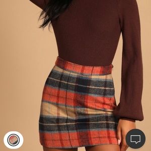 Lulu’s plaid skirt